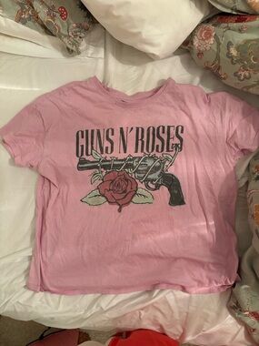 Guns N' Roses Pink Graphic Band Tee